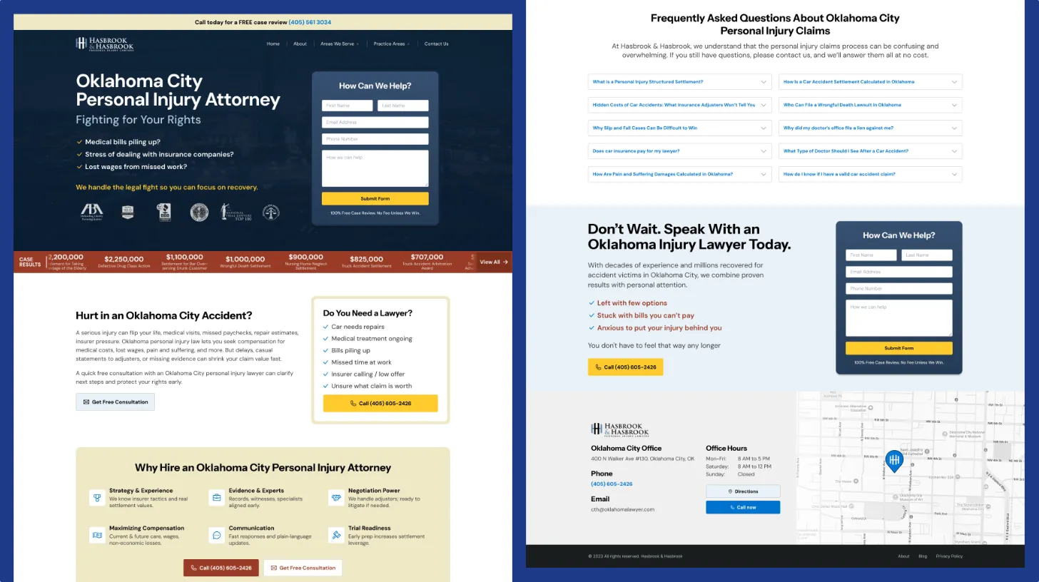 New web design for client