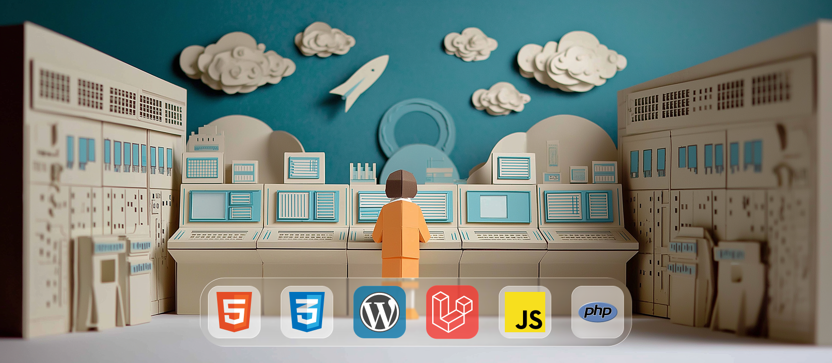 New website project illustration